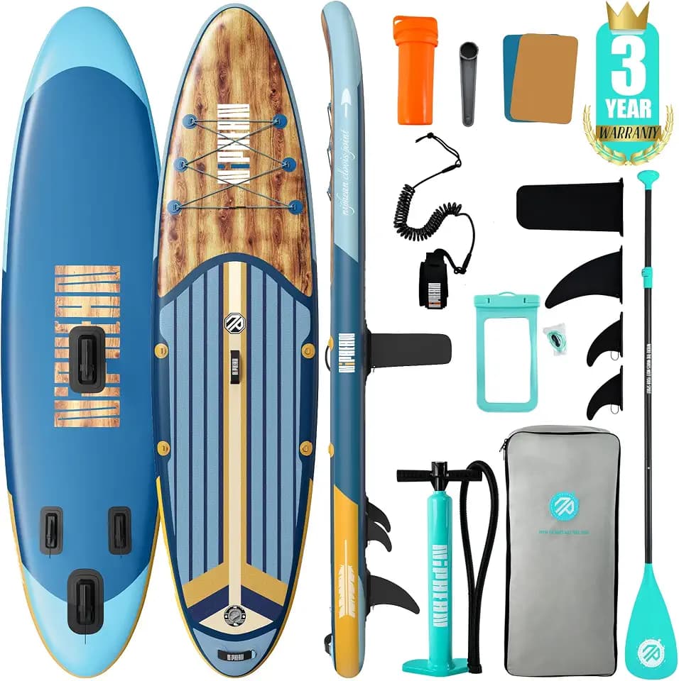 Niphean Inflatable Stand Up Paddle Board with SUP Accessories