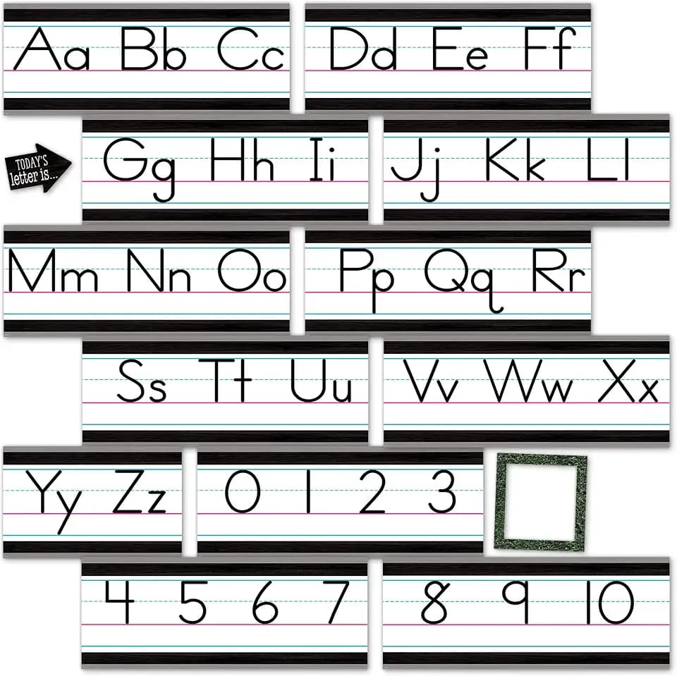 Teacher Created Resources Modern Farmhouse Alphabet Line Bulletin Board (TCR8338)