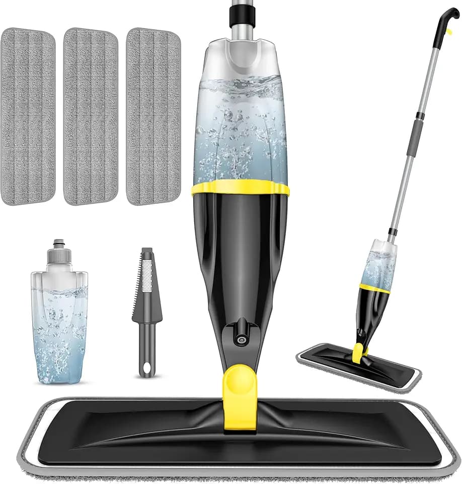 Hardwood Floor Mops for Floors Cleaning: Spray Mops Wet Dust Mop Refillable