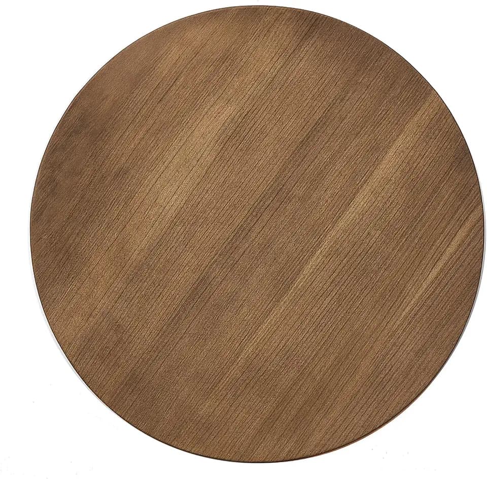 30" Round Wooden Round Wood Table Top Caramel for Rounder Clothing Rack