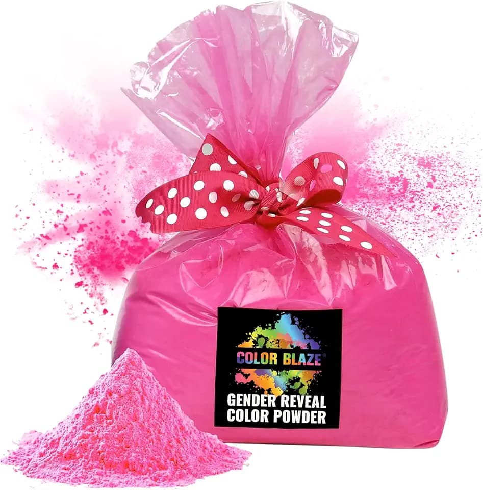 Color Blaze Holi Gender Reveal Girl Color Powder - 5 lbs Pink - Bulk