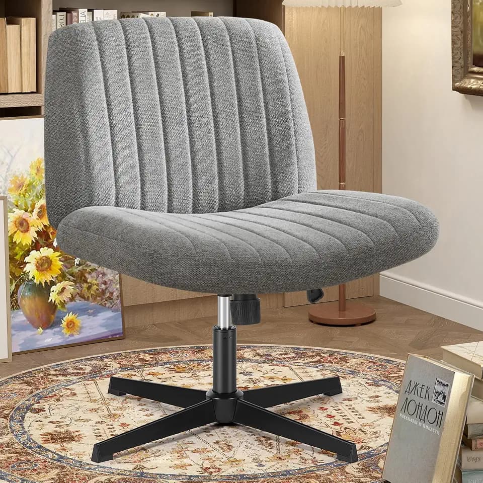 OLIXIS Criss Cross Chairs, Vanity Chair, Home Office Desk