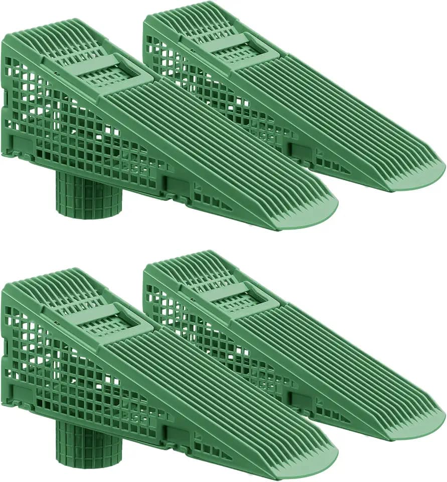 Nuanchu 4 Pcs Wedge Downspout Screen Gutter Guard Downspout Filter Gutter Leaf Debris Guards Filter Strainer for Leaves and Debris (Green)