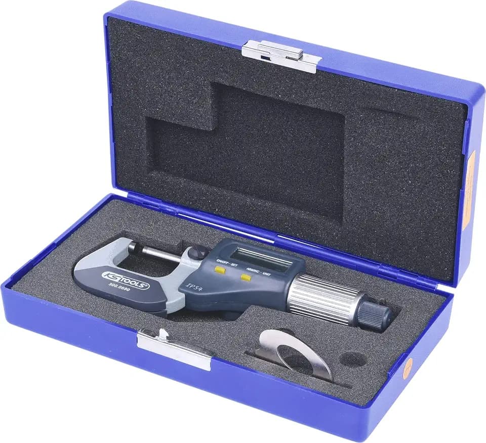 KS Tools 300.0580 Bügelmessschraube digital, 0-25 mm