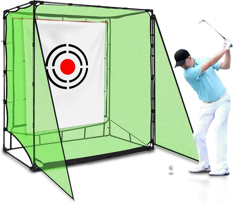 Golf Hitting cage Net Automatic Ball-Returning 6.6x3.3x6.6 FT