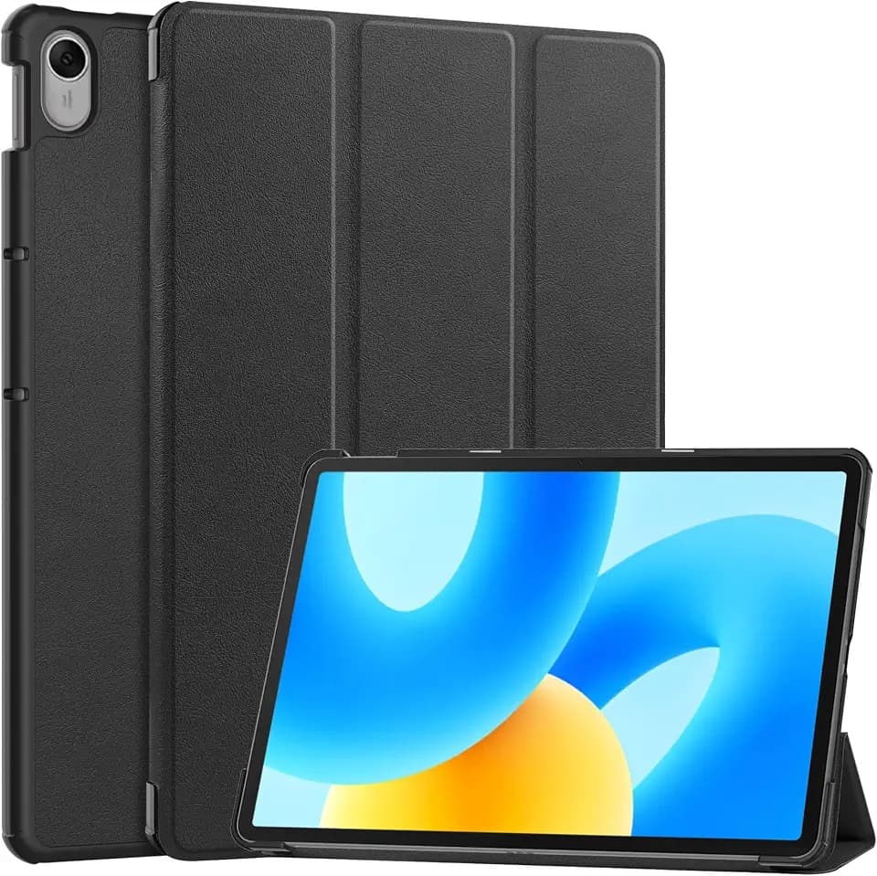 Hülle für Huawei Matepad 11.5 Inch (2023), Schutzhülle Ultradünne PU Leder mit Standfunktion und Auto Schlaf/Wach Kompatibel mit Huawei Matepad 11.5 Inch (2023) (Black)