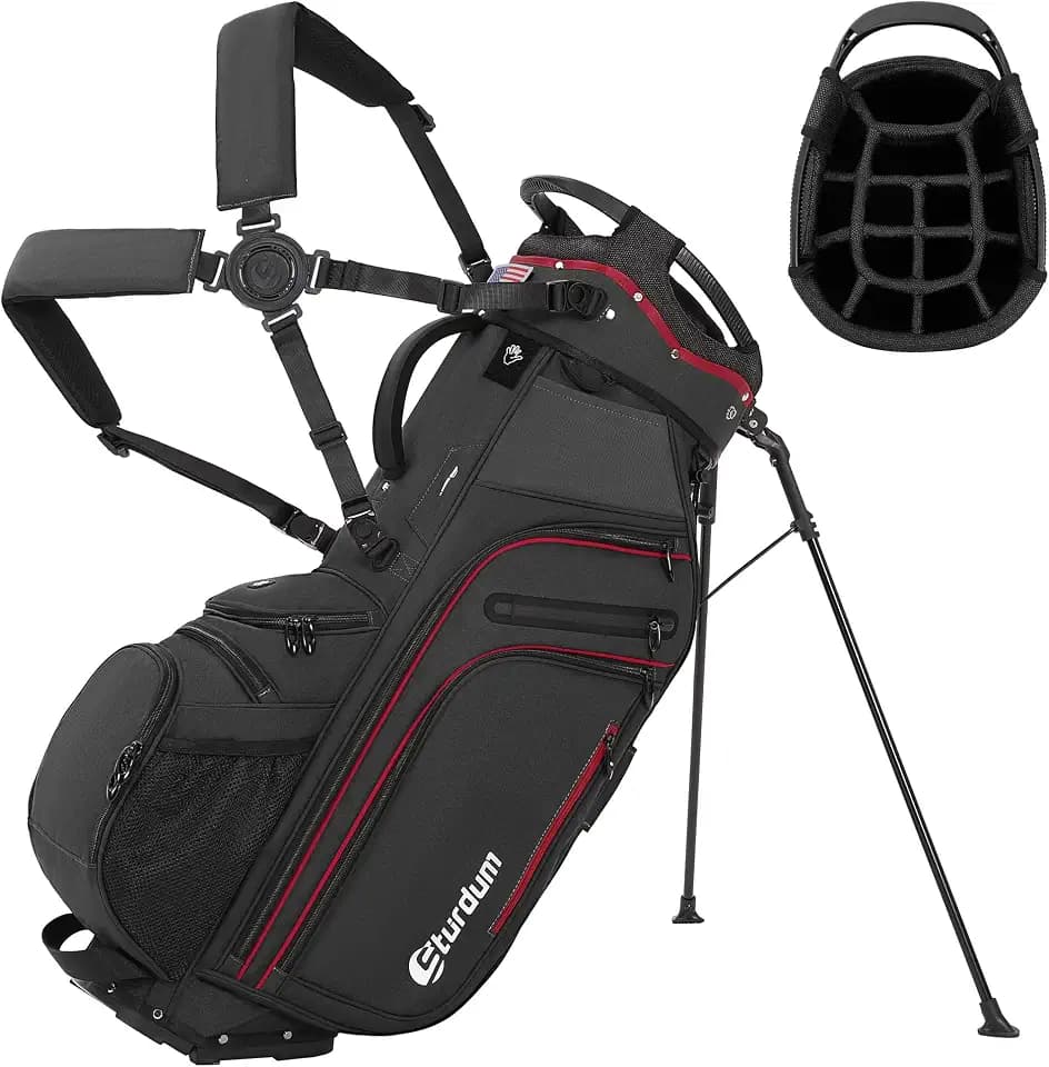 14 Way Golf Stand Bag with 12 Pockets n Full-Length Dividers