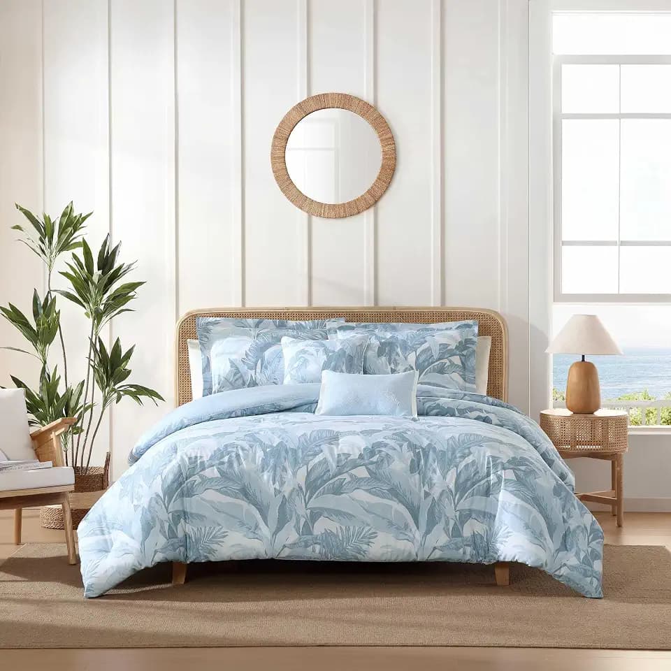 Tommy Bahama - King Comforter Set with Shams & Bonus Throw