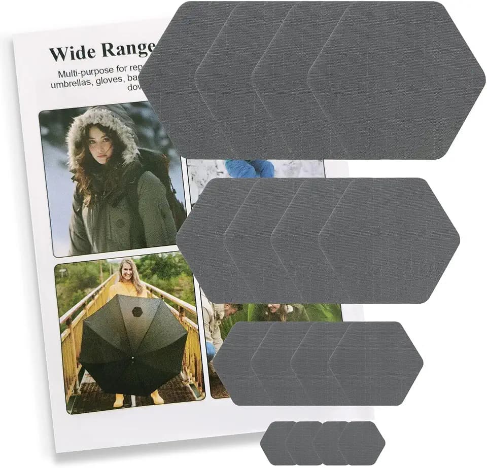 Down Jacket Repair Patches - Highly Effective Repair of Nylon Fabric, Waterproof Self-Adhesive Repair Patch for Down Jackets, Tents, Raincoats, Outdoor Equipment