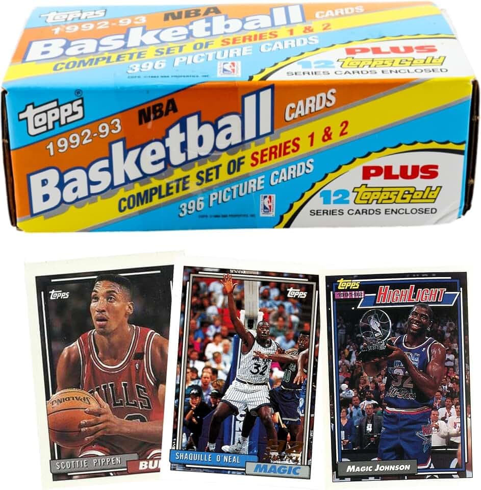 Topps 1992-93 Basketball Factory Set (408) Shaquille O'Neal Sprewell RCs