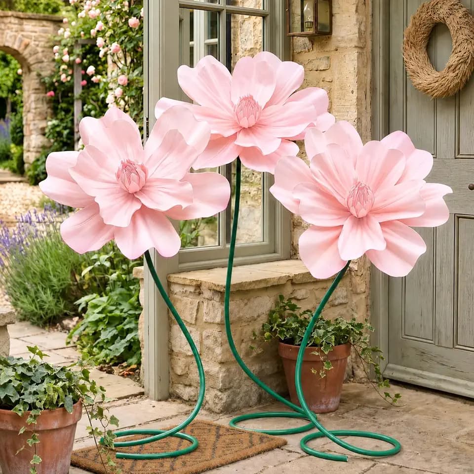 3 PCS 5ft Giant Artificial Flower for Wedding & Birthday Party