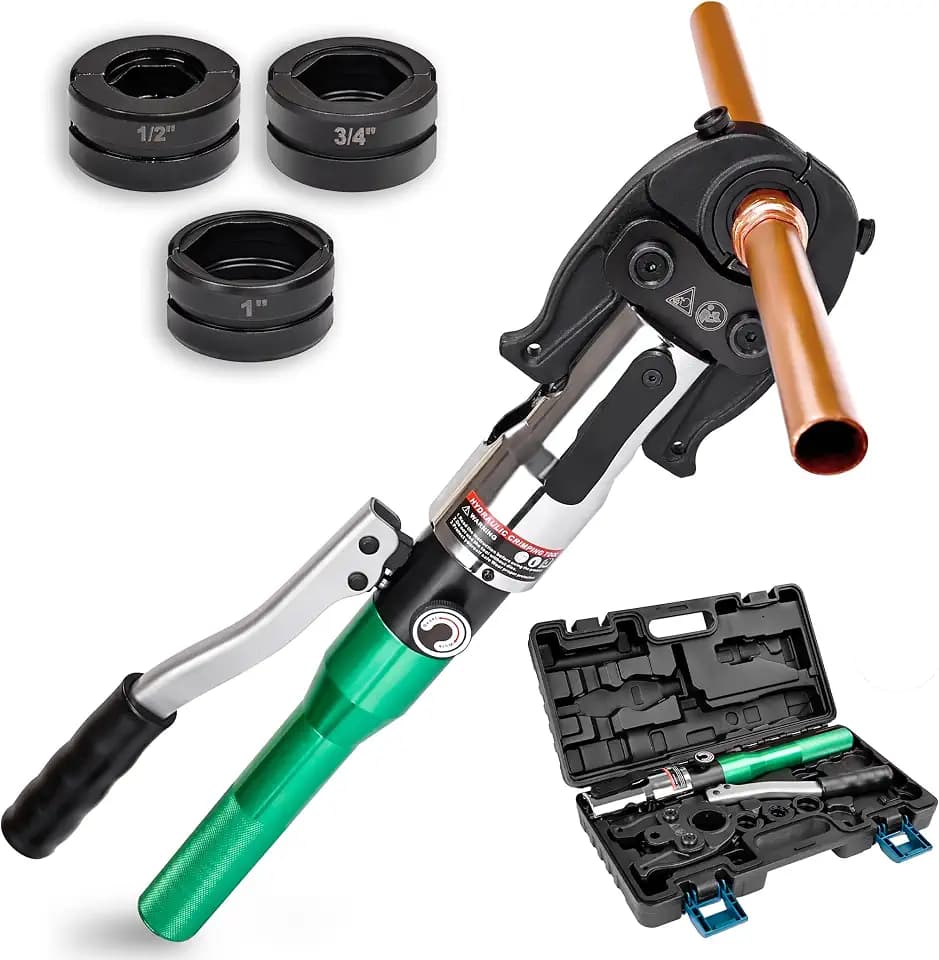Pipe Press Tool with 3 Dies for Press Fittings