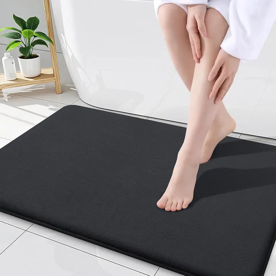 Smiry Memory Foam Bath Mat 34x21, Extra Soft and Absorbent Bathroom Rugs
