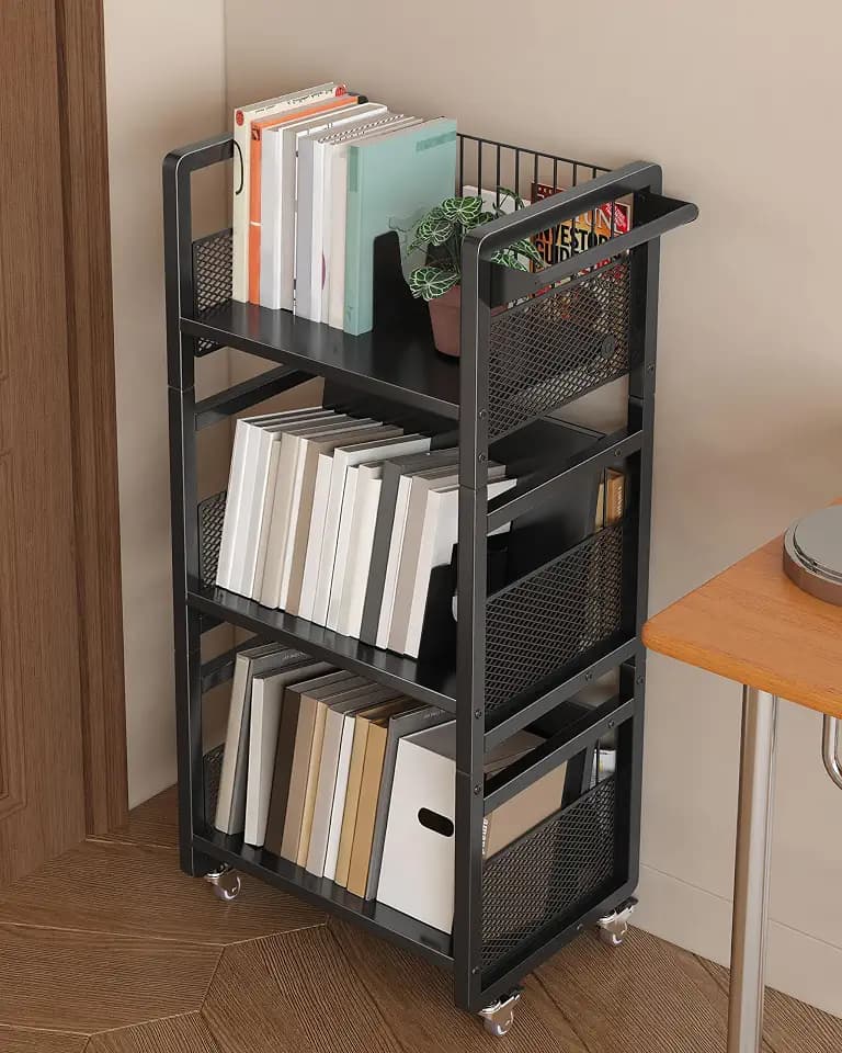 UMDONX Heavy Duty Double-Sided Book Cart