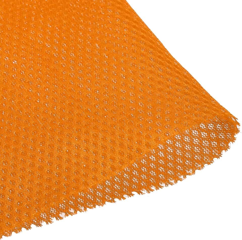 sourcing map Lautsprecher-Netz-Grilltuch (kein Rohrgurt), Stereo-Box-Stoff, staubdicht, Audio-Tuch, 50 x 140 cm, Orange