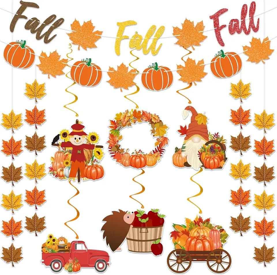 Fall Party Decorations Supplies - NO DIY,Fall Decorations for Home Office