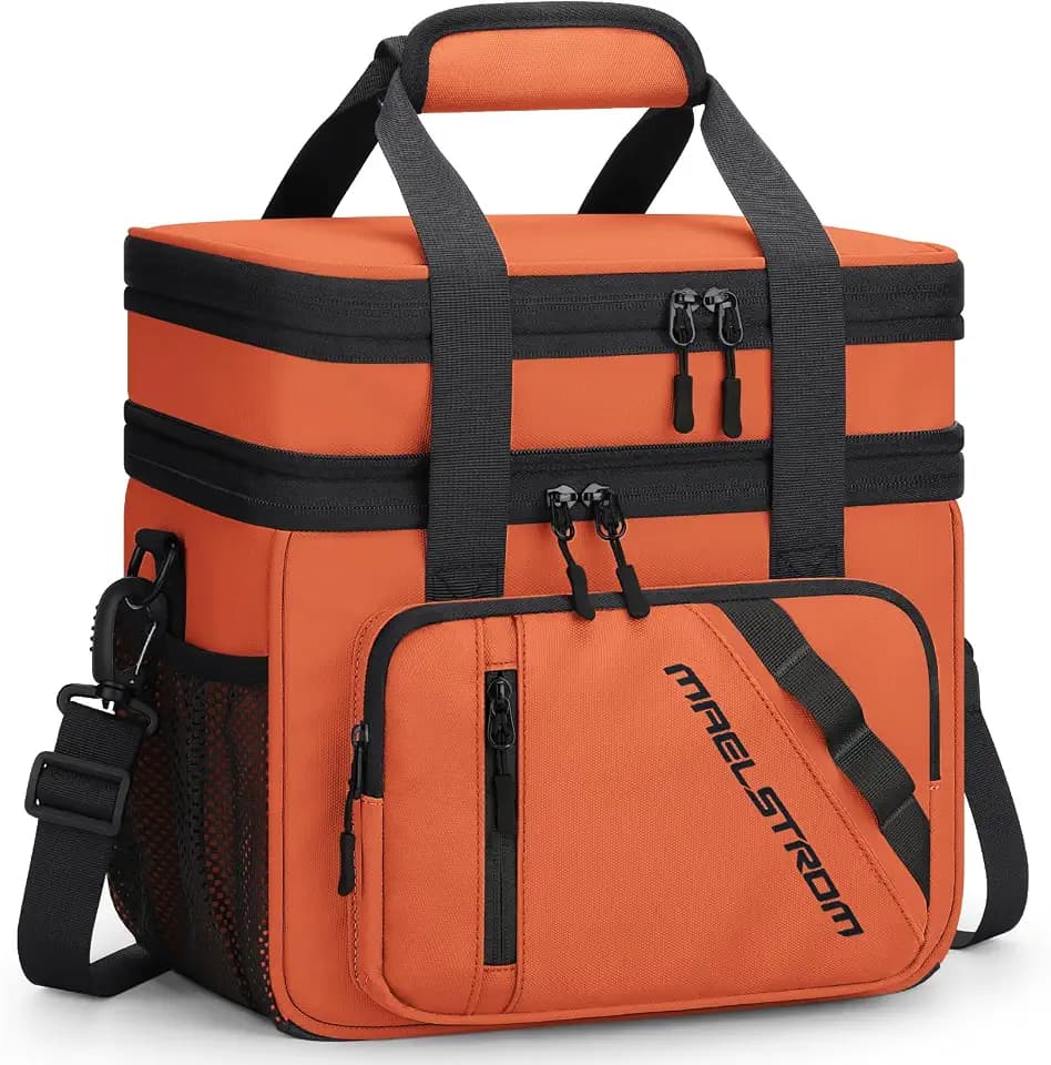 Maelstrom Insulated Lunch Box, 20L Double Deck Cooler Bag for Men Women
