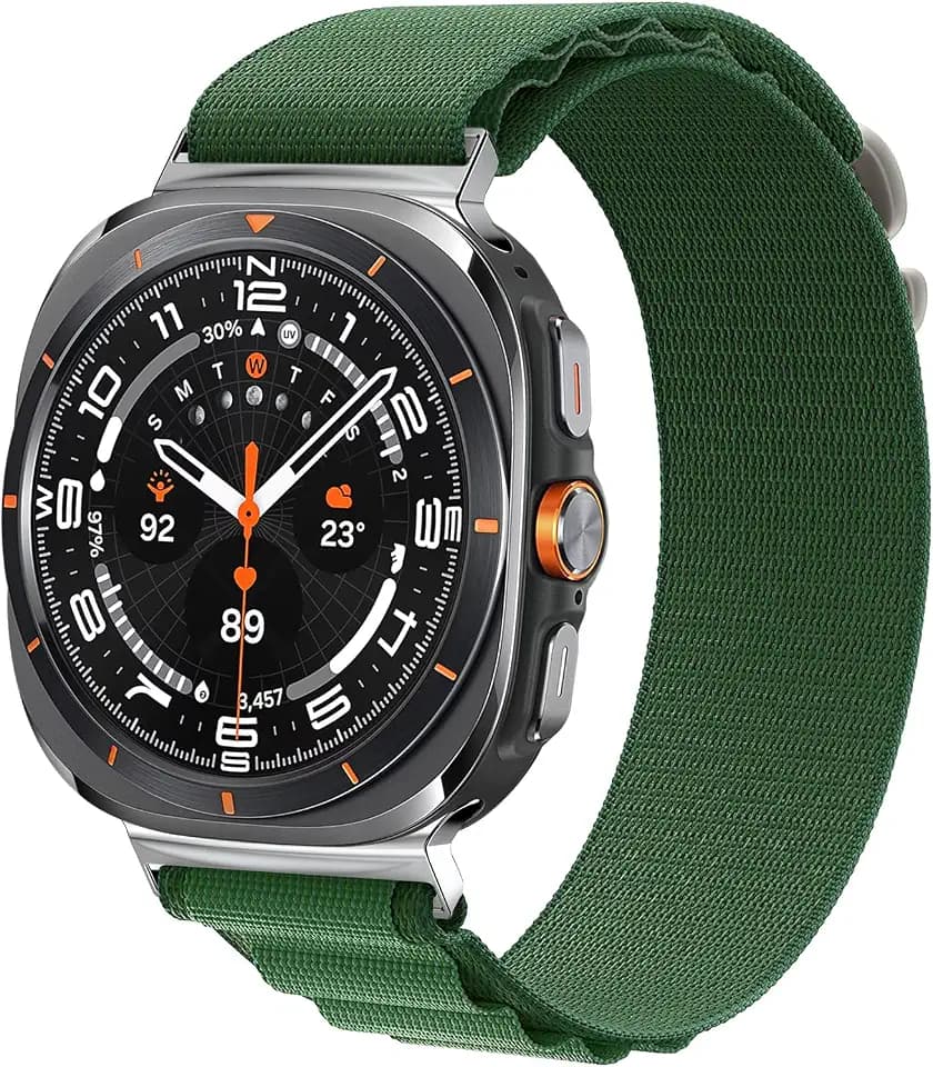Alpine Loop Kompatibel mit Samsung Galaxy Watch Ultra Armband 47mm, Sport Loop Nylon Sportarmband mit G-Haken für Galaxy Watch Ultra 47mm Damen Herren