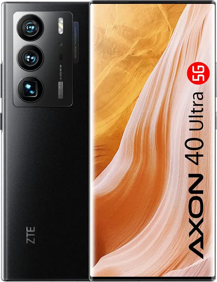 ZTE Axon 40 Ultra Smartphone, 5G, Under-Display, 8 GB RAM + 128 GB, Dreifachkamera 64 MP, Snapdragon 8 Gen1, 17,2 cm (6,8 Zoll) AMOLED-Display mit 120 Hz, Akku 5.000 mAh, Schnellladung 65 W, NFC,