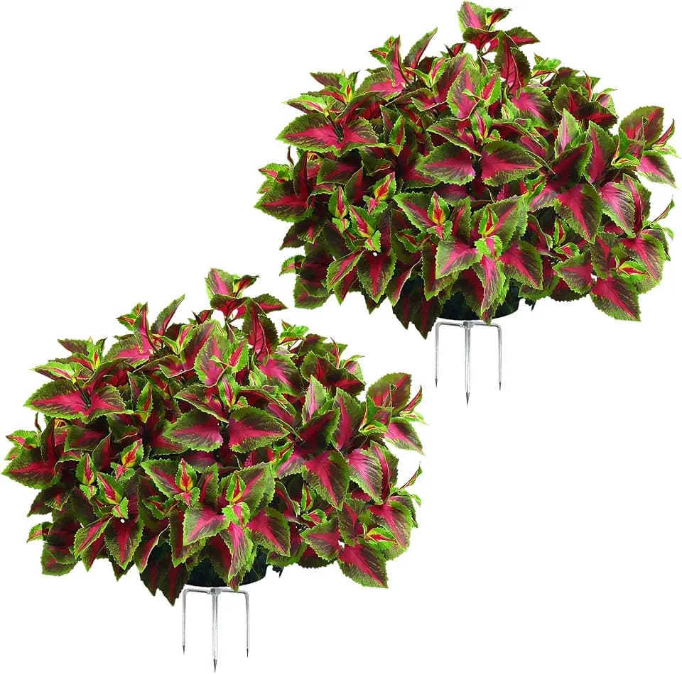 17” Artificial Boxwood Style Topiary Ball – Colorful Faux Foliage Bush, UV Resistant Pre-Assembled Outdoor Plant for Front Door, Garden & Patio Decor