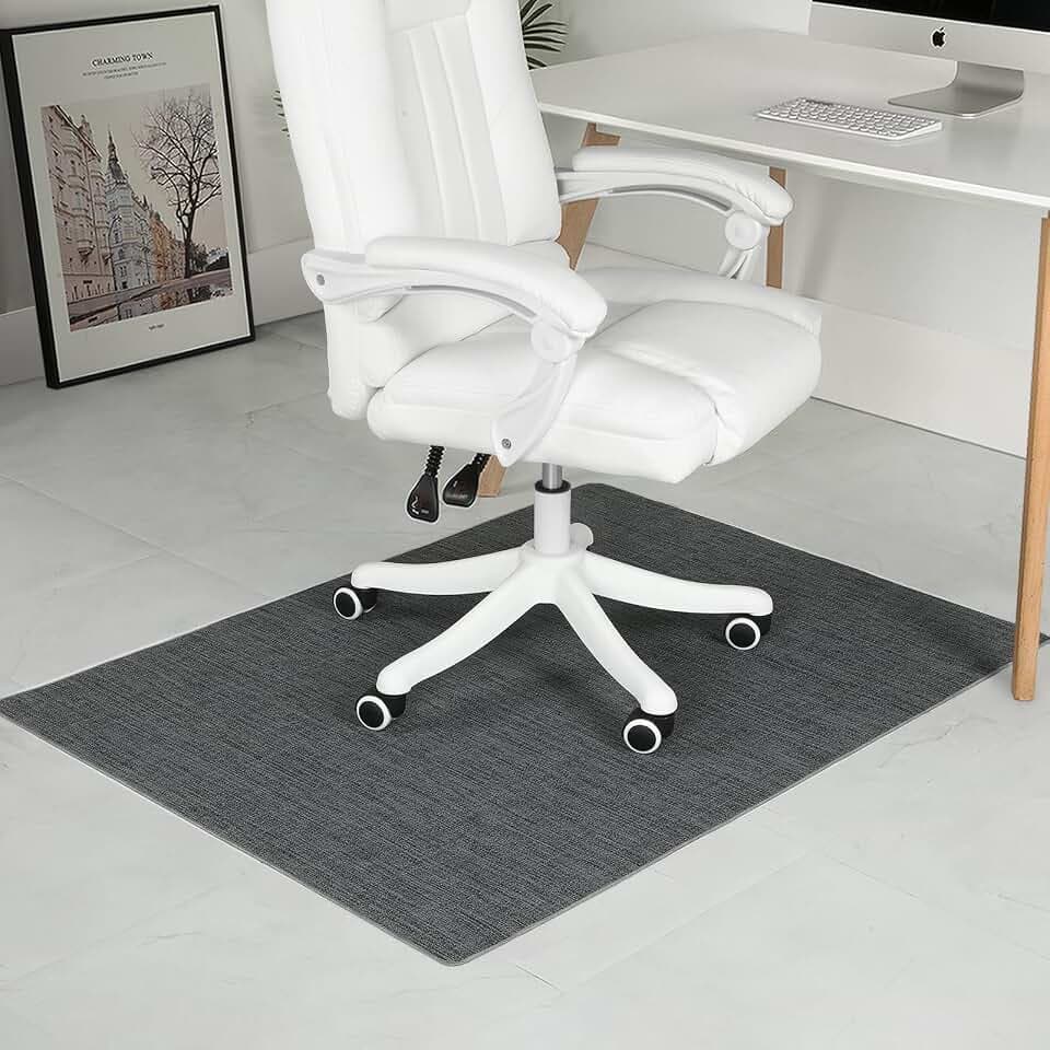 Chair Mat for Hardwood Floor, 50"x63" Desk Computer Chair Mat for Hard Wood & Tile Floor, Large Anti-Slip Hard Floor Protector Rolling Chairs, Desk Rug for Office Home