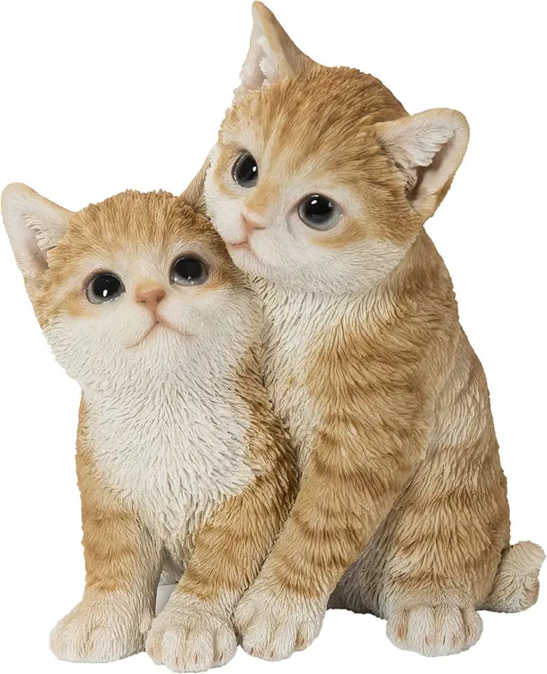 Hi-Line Gift Kittens Hugging - Orange