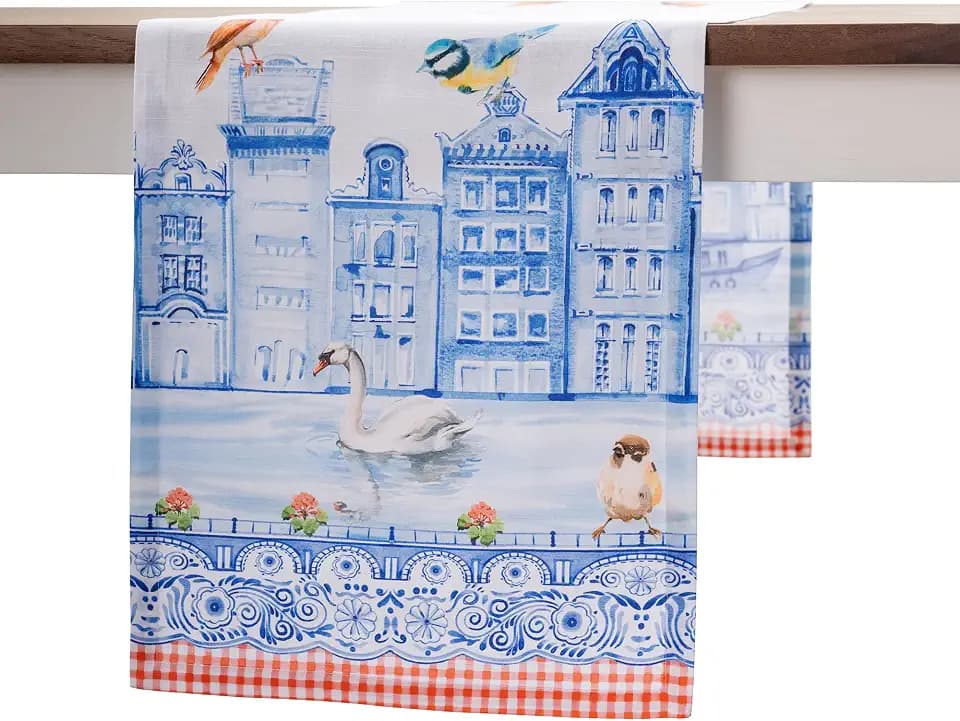 Maison d' Hermine Table Runner 100% Cotton 14.50" x 72" (Single Layer)