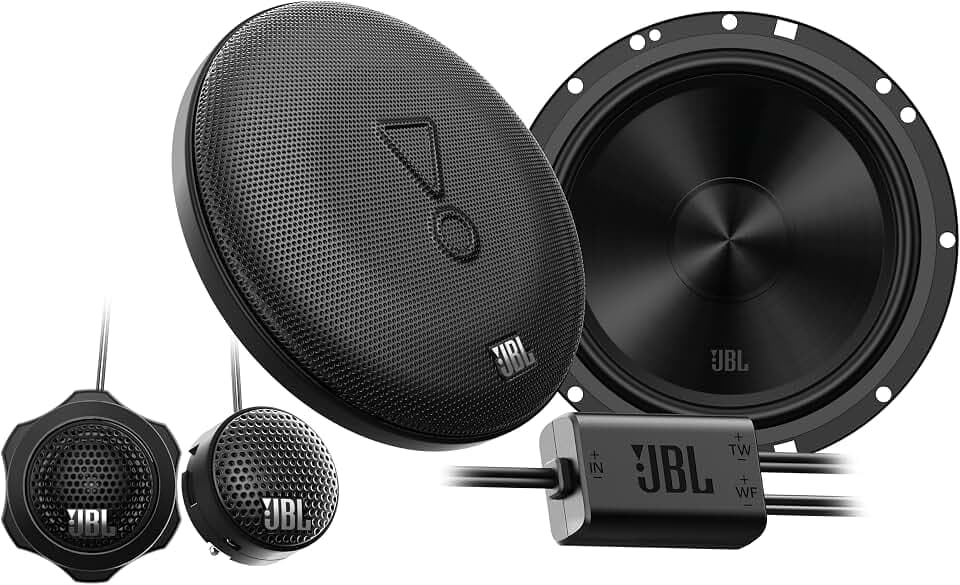 JBL Stage2 GEN2 65C Komponenten Lautsprecher Auto 165mm (6,5 Zoll): von Harman Kardon Car HiFi mit 90W RMS und 720W Max Component Auto Boxen Set mit Gitter - 2 Tieftöner + 2 Hochtöner