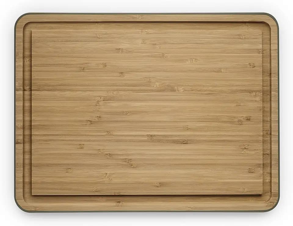 Eva Solo Green Tool Bamboo Cutting Board with Juice Groove