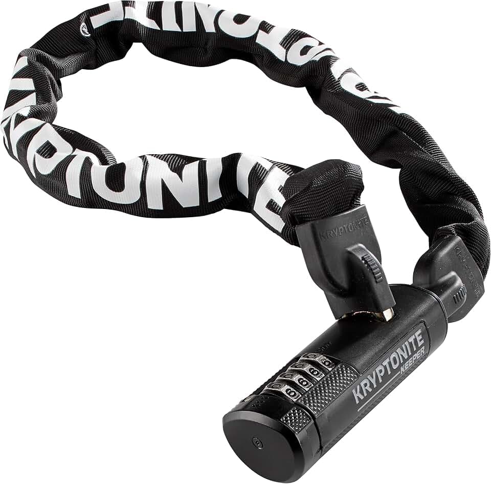 Kryptonite Keeper 790 Combo Bike Chain Lock, 3ft Anti-Theft Bicycle Lock