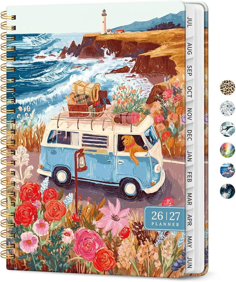 Planner 2026-2027, Monthly & Weekly Jul 2026-Jun 2027 Academic Planner