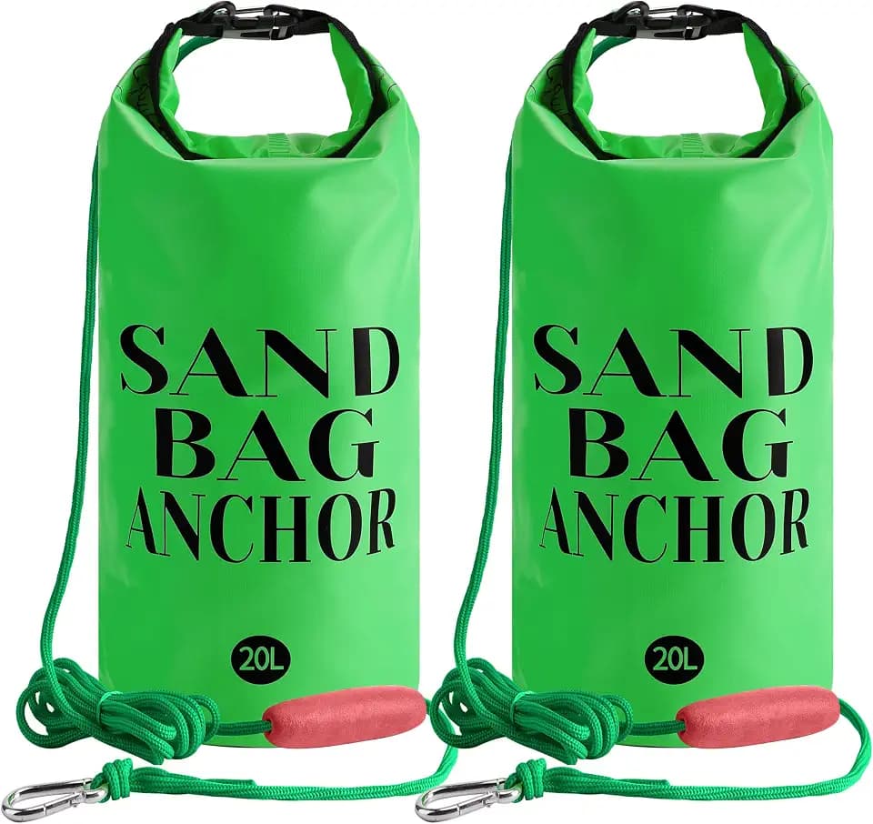 RunNico Sand Anchor for Small Boats, 2 in 1 500D PWC Jet Ski Anchor Kit