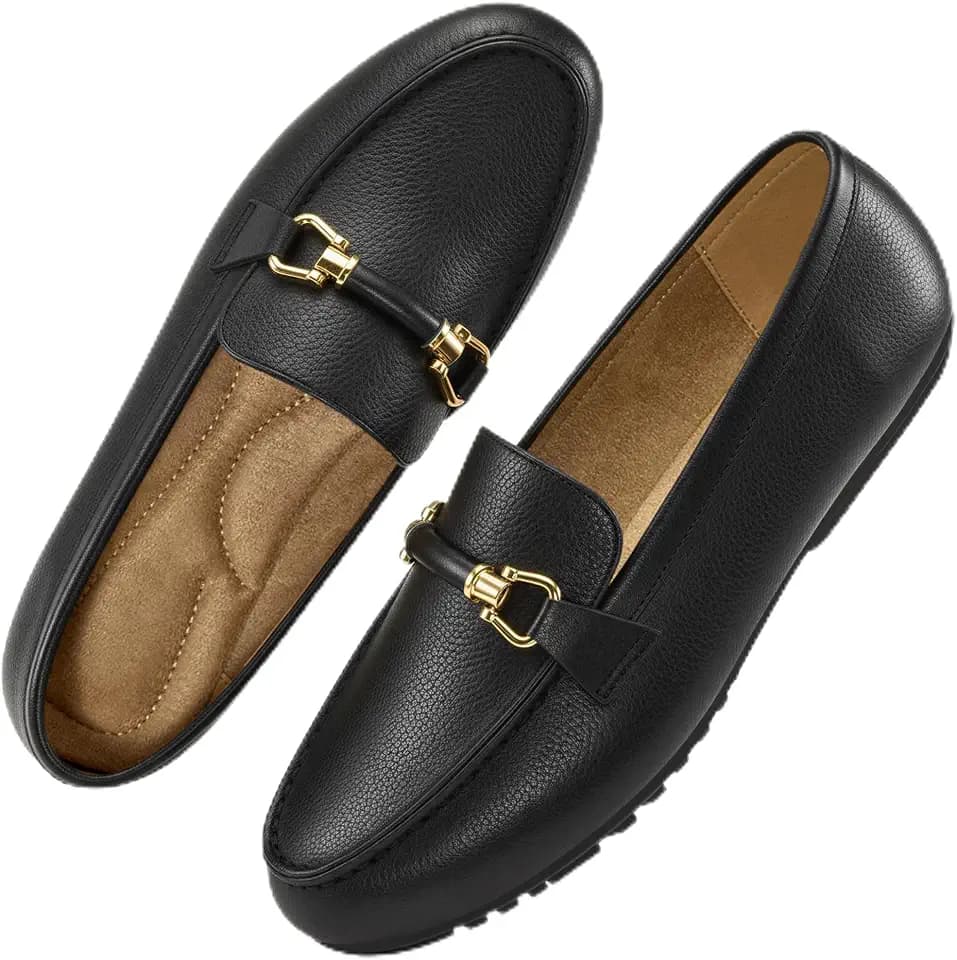 HARENCE Loafers for Women Comfortable Slip On Business Work Flats Shoes Casual Driving Moccasins Penny Loafer