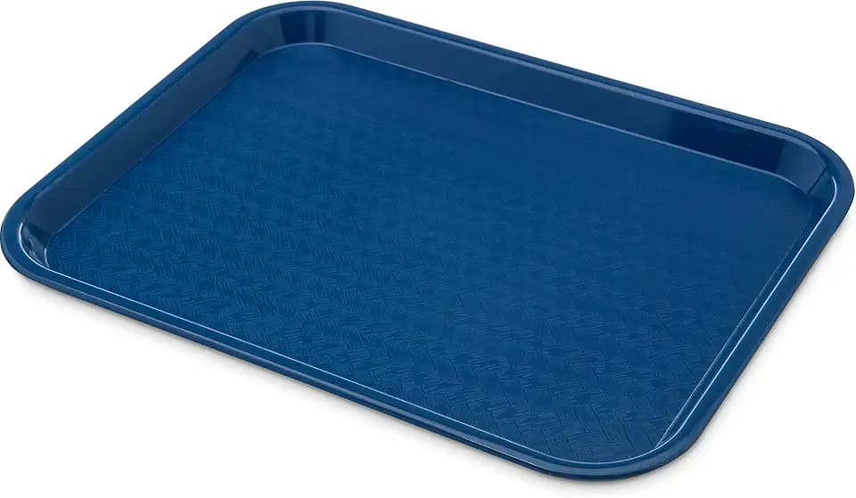 Carlisle FoodService Products CT101414 Café Standard Cafeteria / Fast Food Tray, 10" x 14", Blue (Pack of 24)