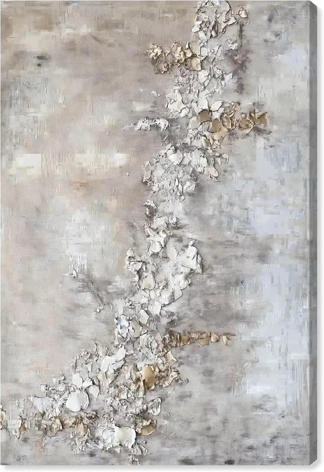 Art Remedy Rust Fragment Canvas Elegant Gold Abstract, Gallery Wrapped, 20" x 30"