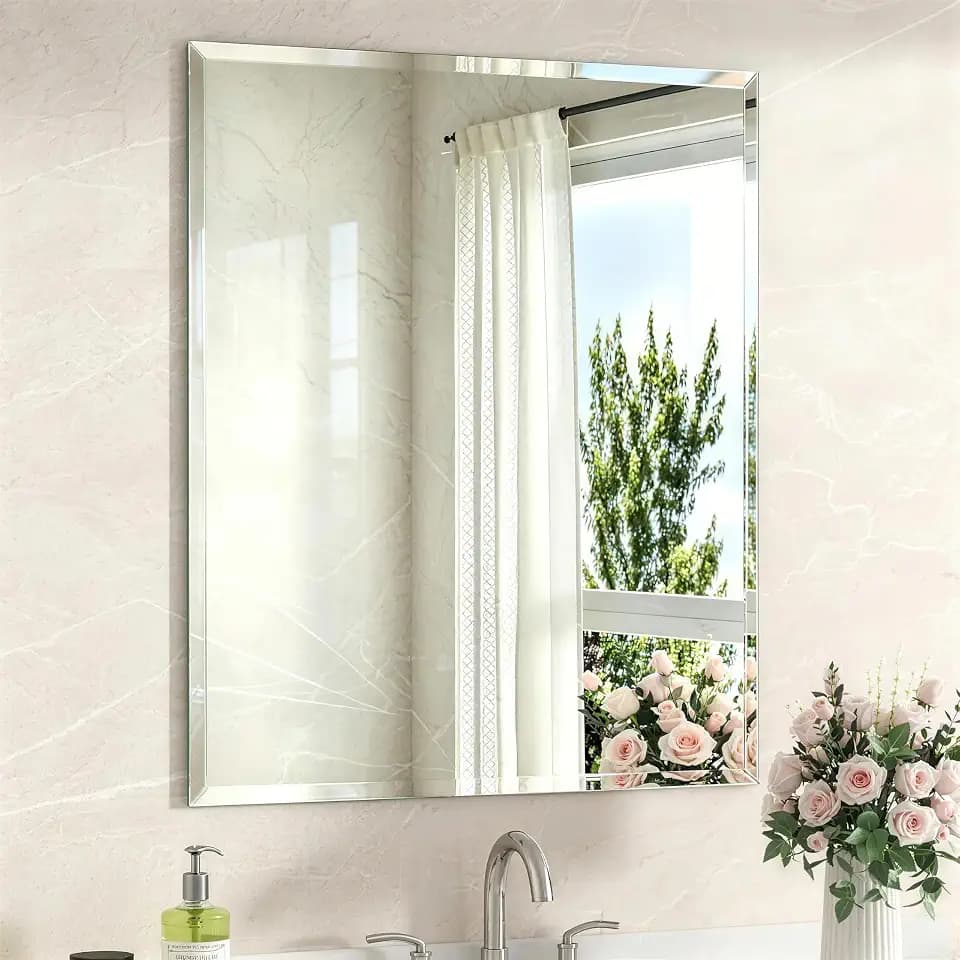 30x36 Inch Bathroom Mirrors for Over Sink, Frameless Mirrors for Wall