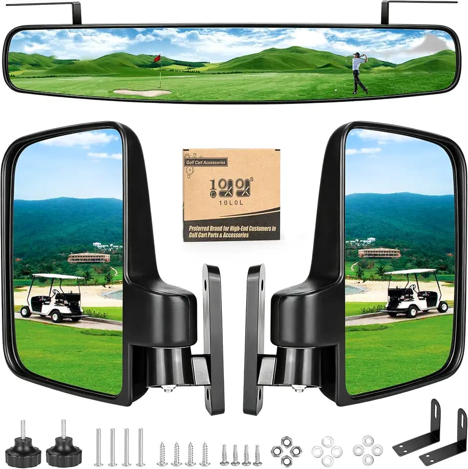 Golf Cart Mirrors for Club Car EZGO and Other