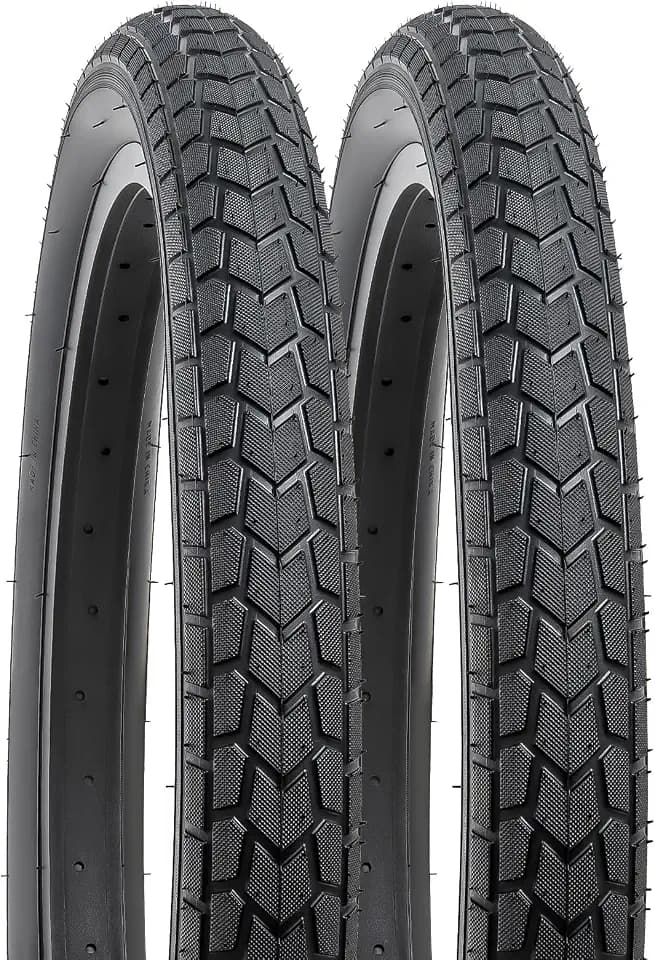YUNSCM 2-PCS 20" Bike Tires 20x2.10/54-406 Compatible with Road Bike 20x2.1 20 * 2.10 Kids Bicycle Tires