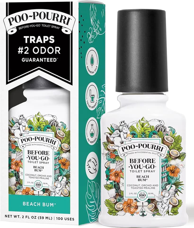 Poo-Pourri Before-You-Go Toilet Spray, Beach Bum, 2 Fl Oz