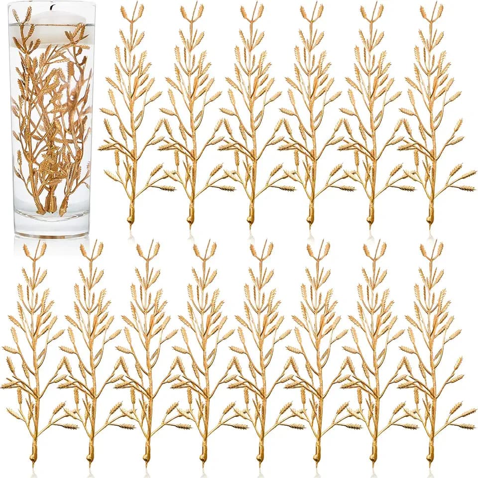 WILLBOND Faux Flowers for Floating Candles Centerpiece