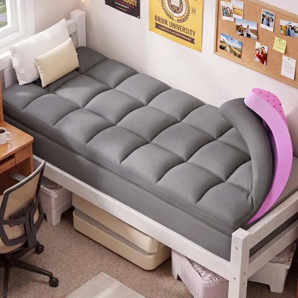 SINWEEK Dual Layer 5 Inch Twin XL Size Dorm Room Mattress Topper