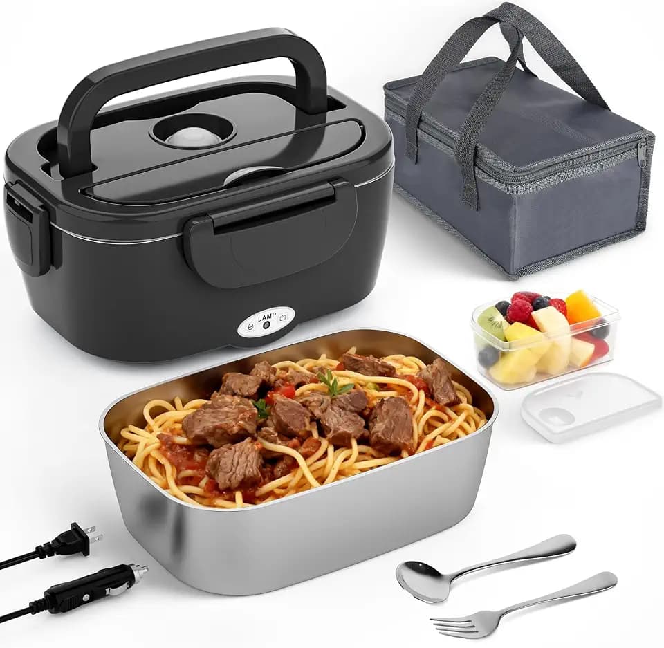 Electric Lunch Box for Adults, 1.5L Portable Heated Lunch Box Food Warmer