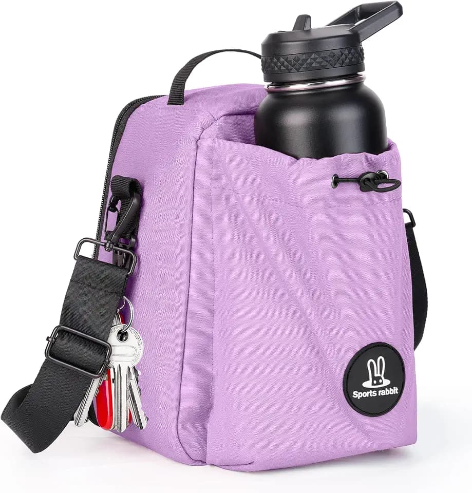 Sports rabbit Insulated Lunch Bag with Water Bottle Holder, Men & Women