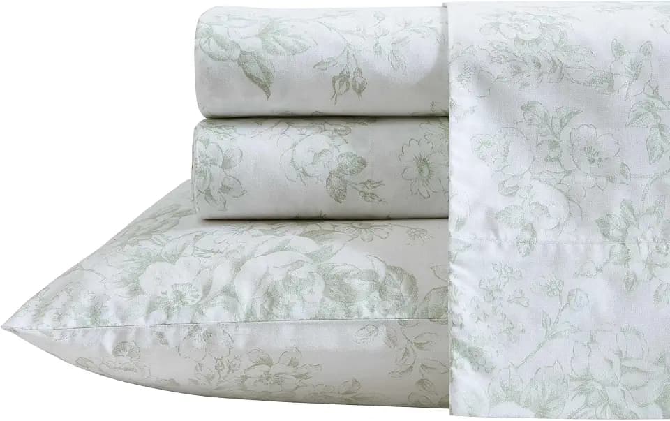 Laura Ashley - Twin XL Size Sheet Set with Fitted Sheet & Pillowcase