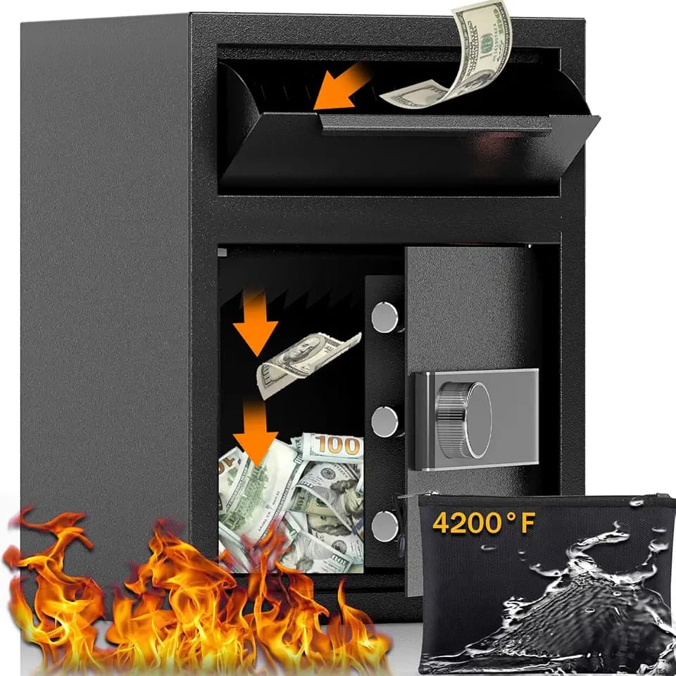 KAER 2.6 Cuft Drop Safe for Business Quick Place Safe with Cash Drop Slot
