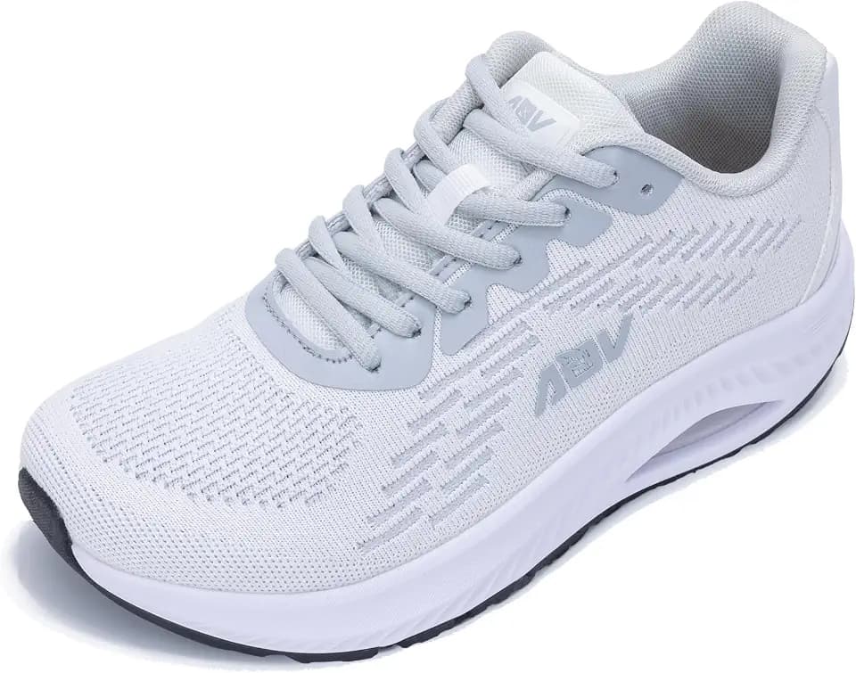 AOV Wide Toe Box Shoes Women's Arch Support Walking Sneakers