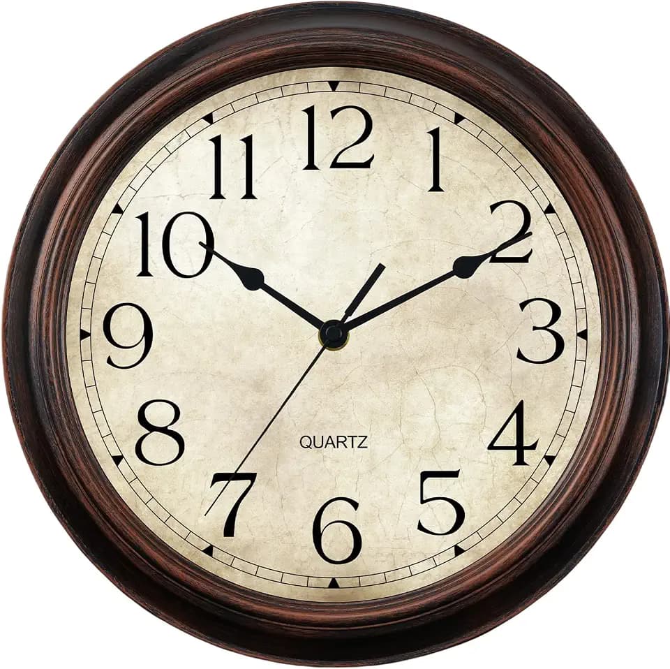 KECYET 14" Wall Clocks Battery Operated Silent for Living Room