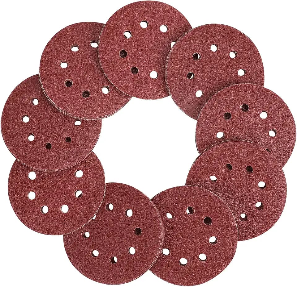 WORKPRO 80-Piece Sanding Disc Set,5-Inch 8-Hole Hook and Loop Sanding Discs, 60, 80, 100, 120, 180, 240, 320, 400 Grits Sandpaper for Random Orbital Sander(Not for Oscillating Tools or Mouse Sander)