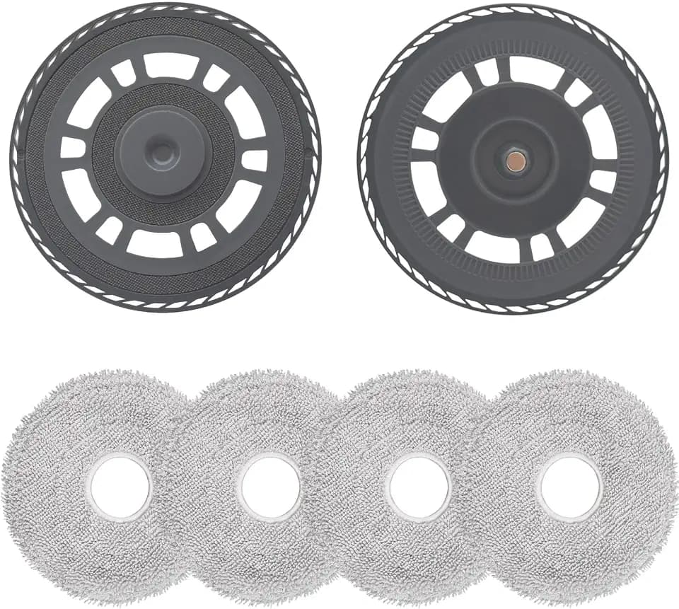 2 Mop pad Holders and 4 mop Pads,Replacement Accessories Compatible with Dreame X30 Ultra,X40 Ultra,X40 Master,L10s Pro Ultra Heat,L20 Ultra,L30 Ultra,L40 Ultra,MOVA P10 Pro Ultra,E30 Ultra