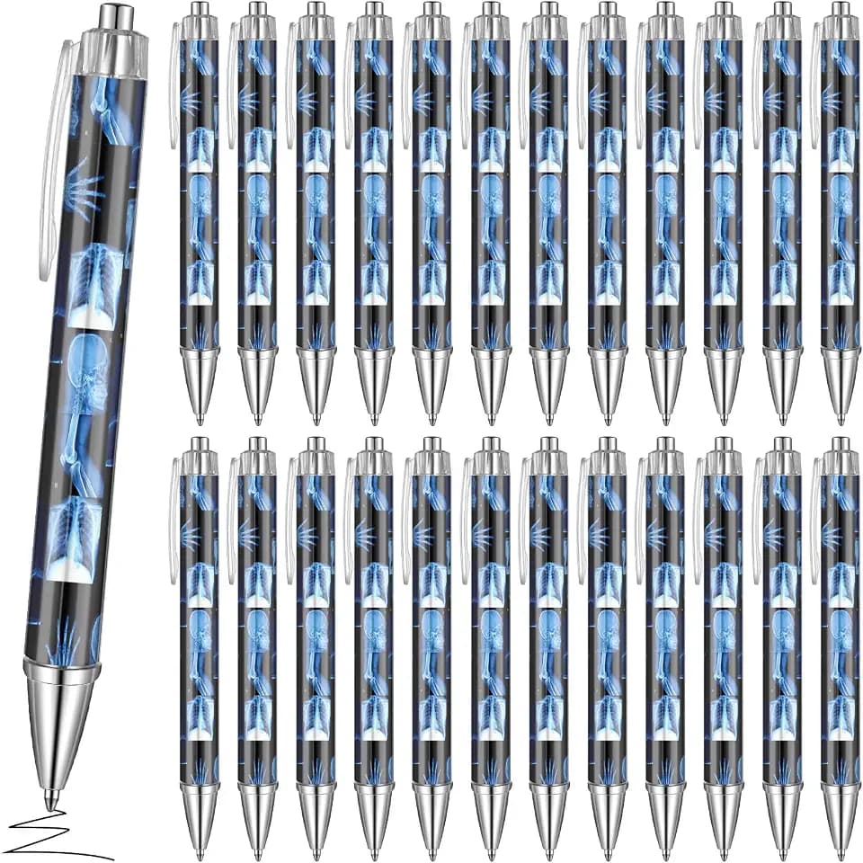 Ctosree 24 Pcs Rad Tech Week Gifts Bulk X-Ray Radiology Tech Ballpoint Pens